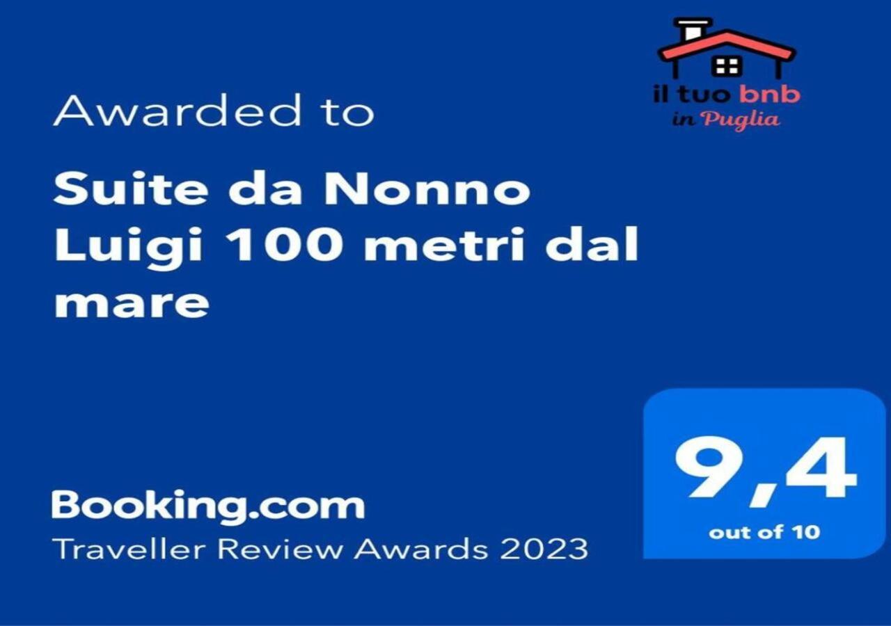 Suite Da Nonno Luigi 100 Metri Dal Mare 지오비나조 외부 사진